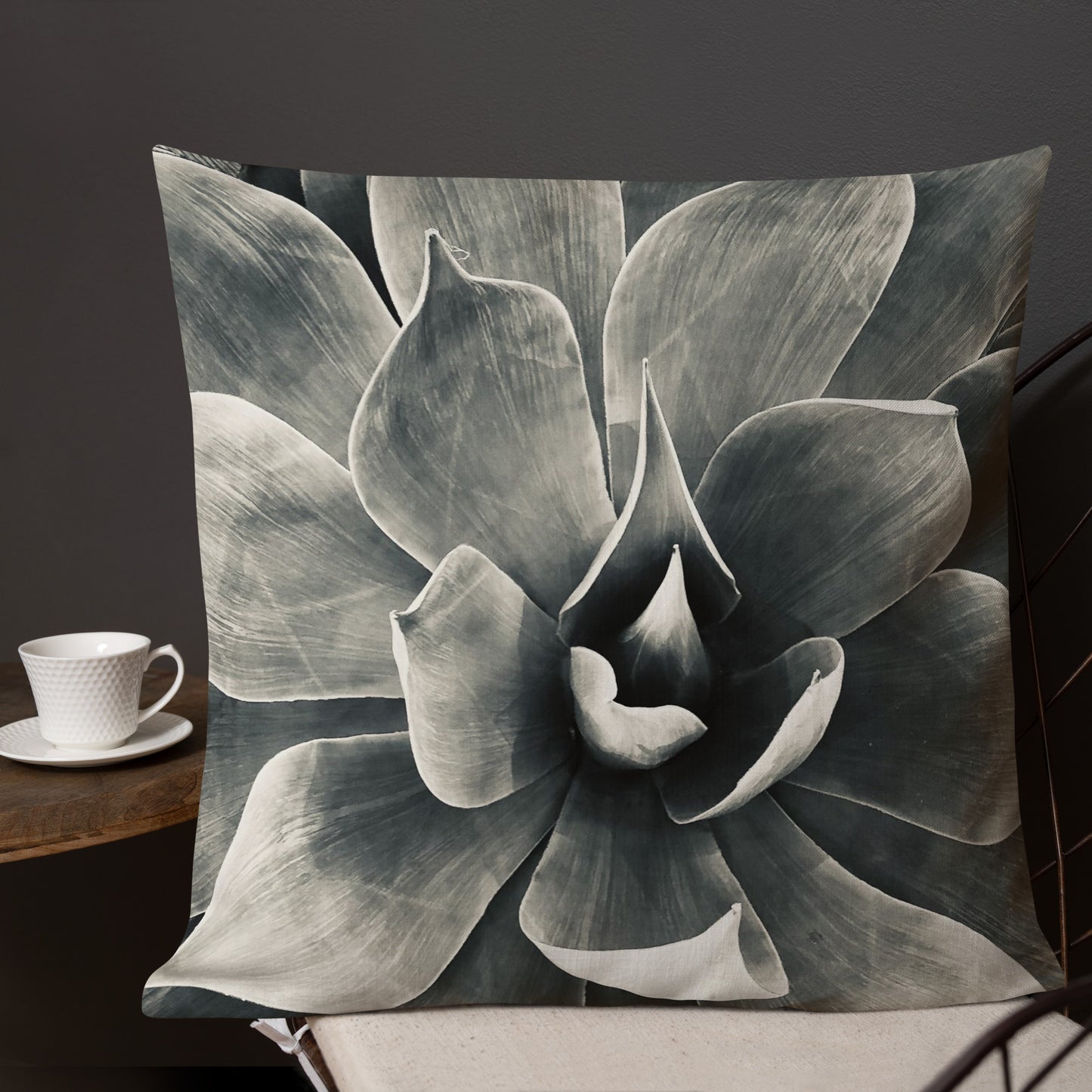 Agave (b + w) {a premium pillow}