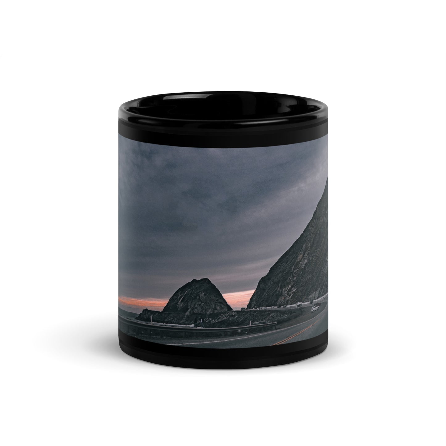 It Happened One Night {a black glossy mug}