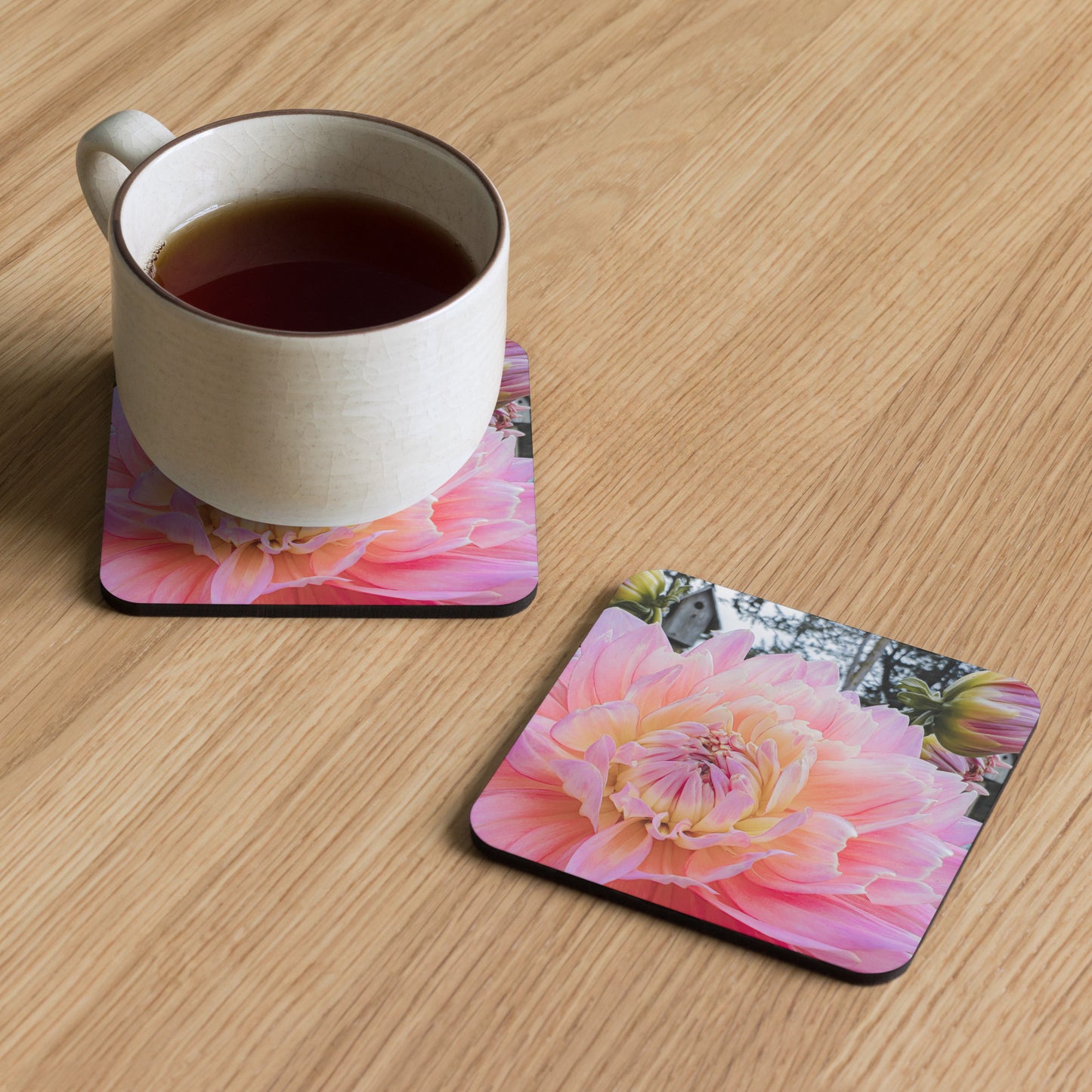 Blanche {a cork-back coaster}