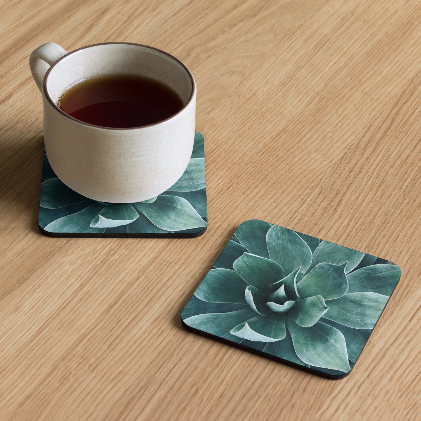 Agave {a cork-back coaster}
