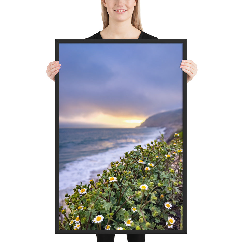 Coastal California Sunset {a framed photo poster}
