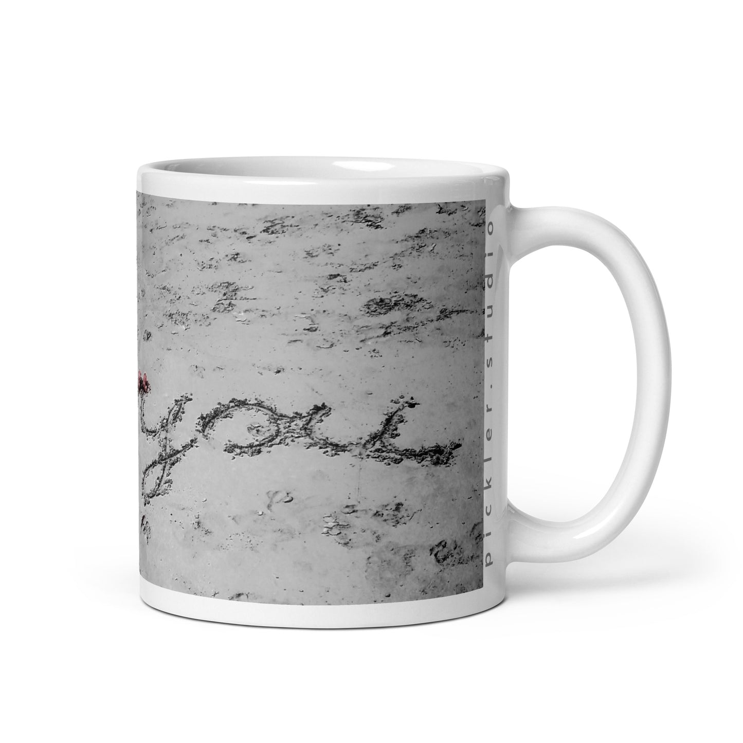 i love you {a white glossy mug}