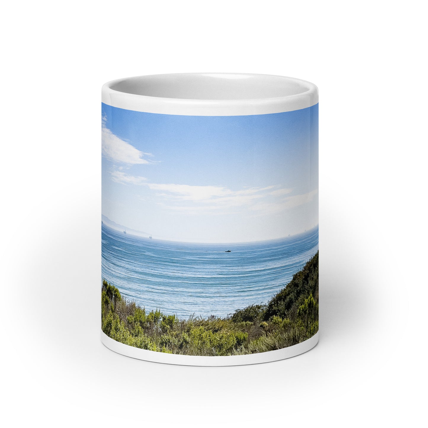 Blue Skies of California {a white glossy mug}
