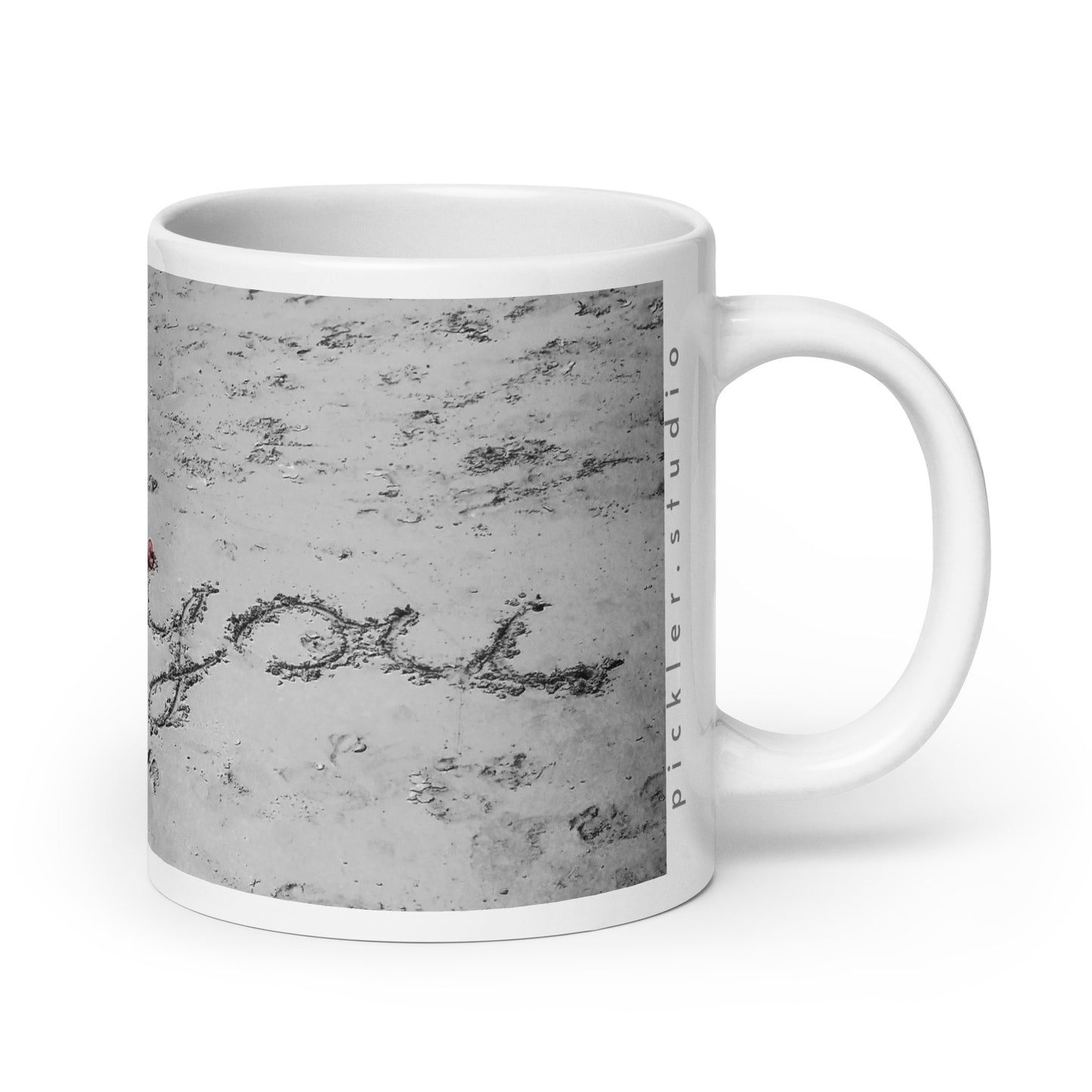 i love you {a white glossy mug}