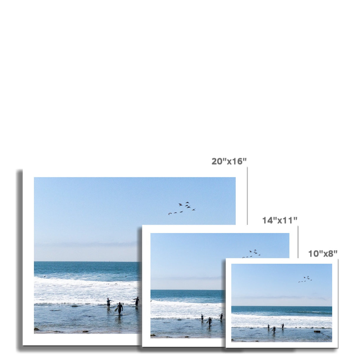 Flock of Surfers 2 Photo Art Print