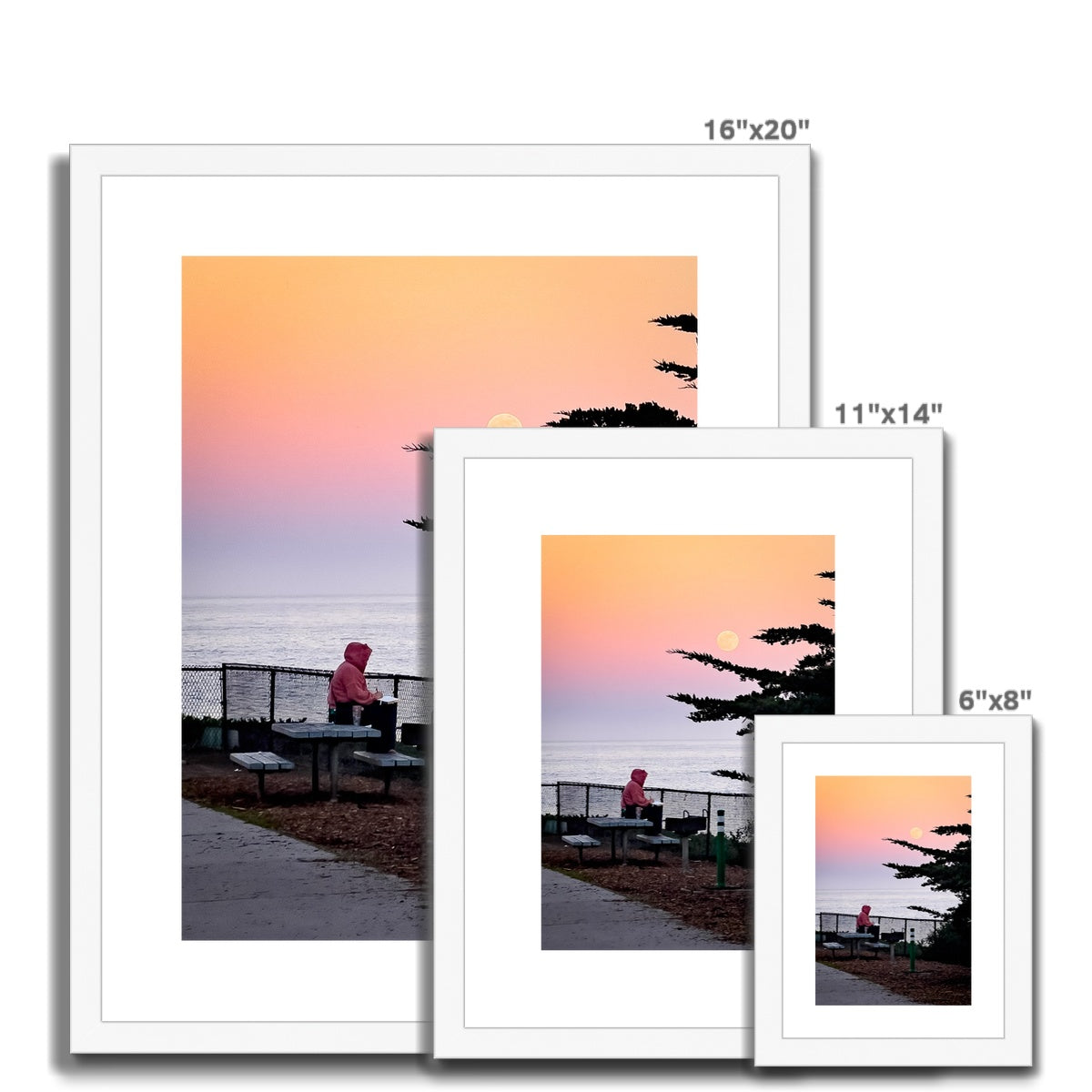 Elliott's Sunset Sketch Framed & Mounted Print