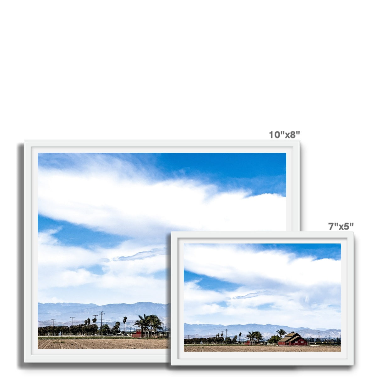 Little Red Barn Framed Photo Tile