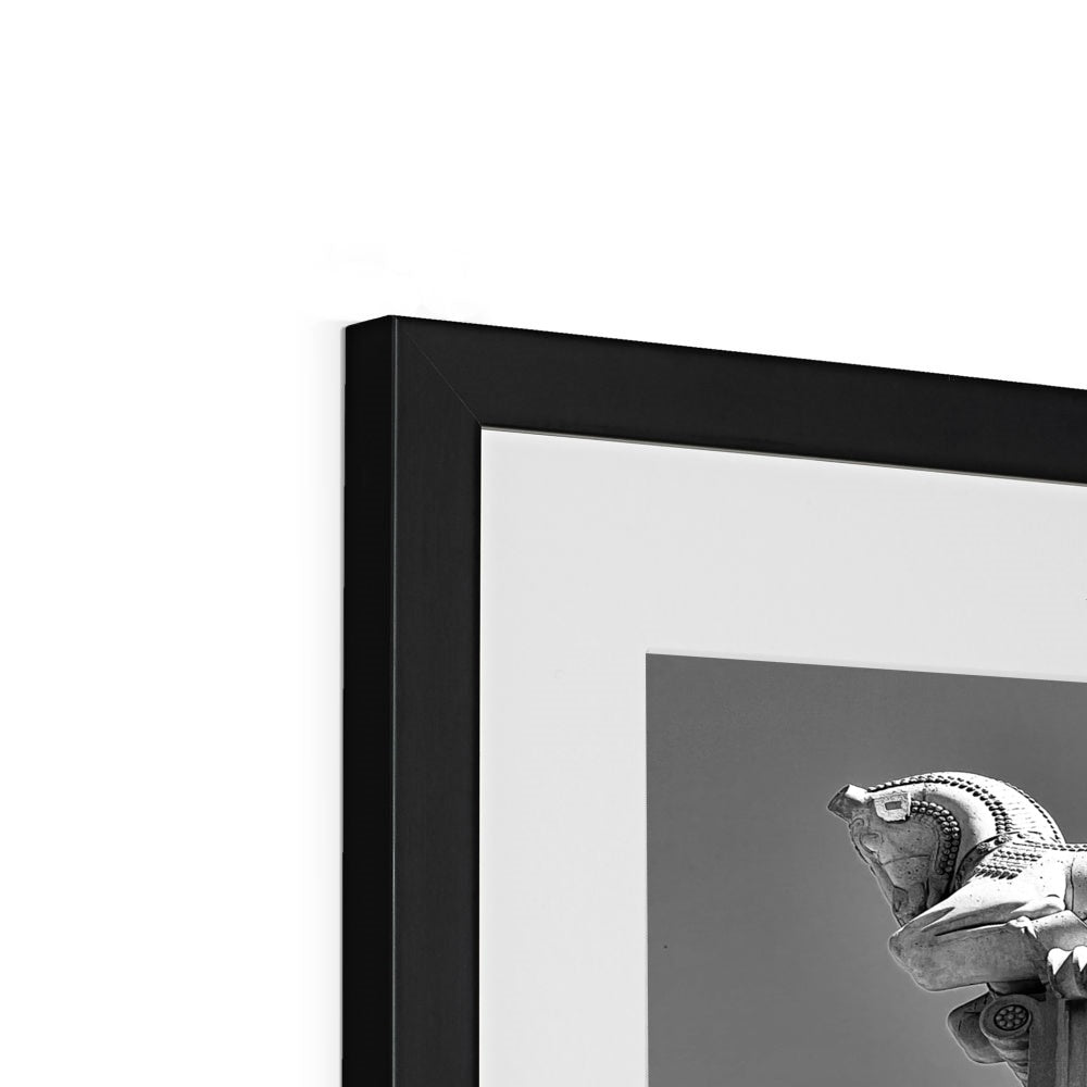 High Horse (b+w) Framed & Mounted Print