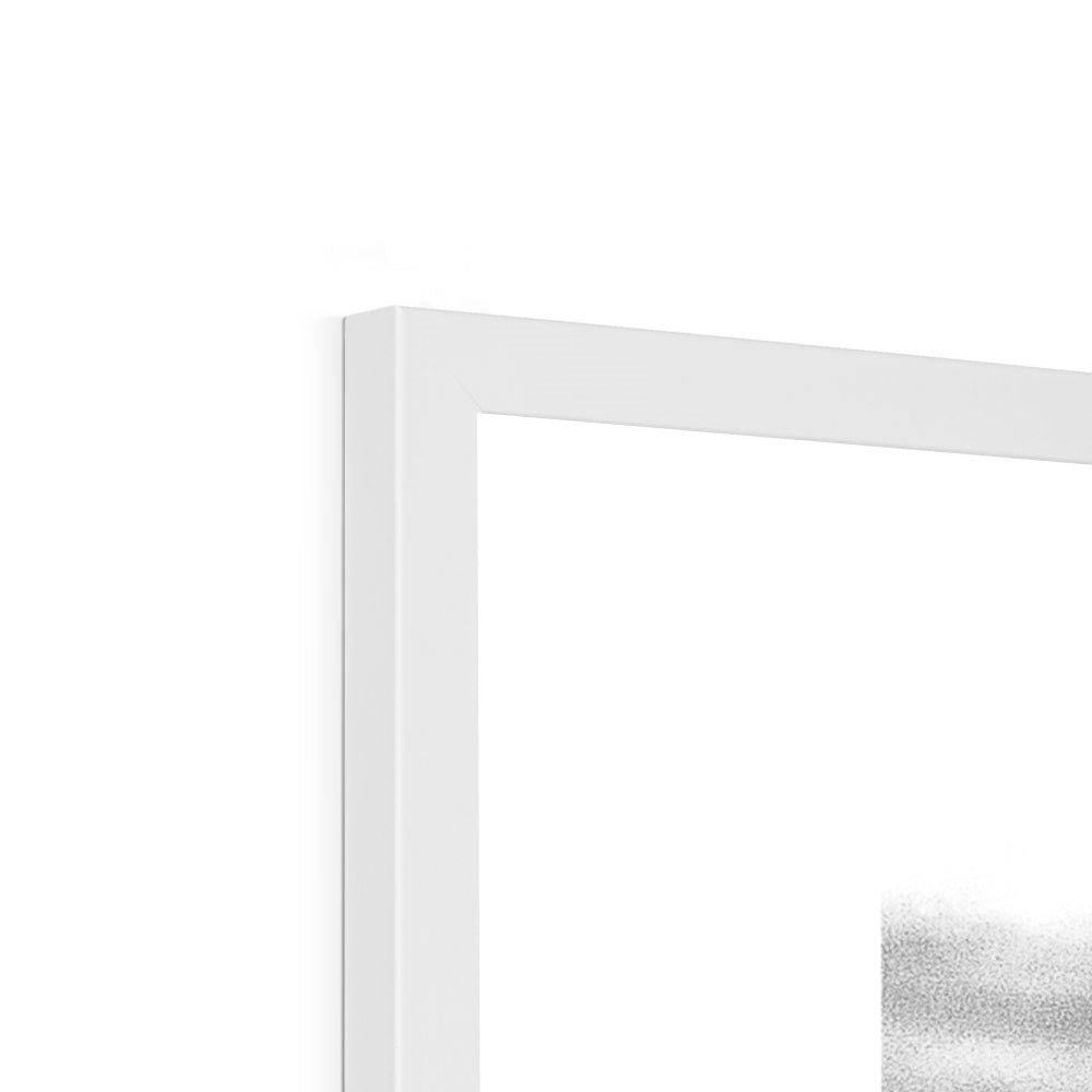 Seaside Park (b+w) Framed Print