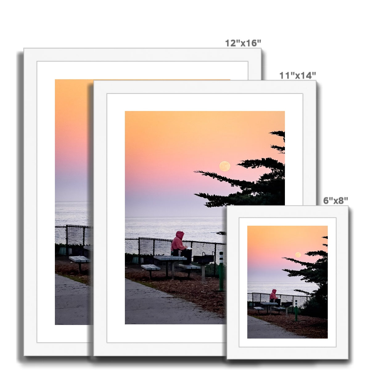 Elliott's Sunset Sketch Framed Print