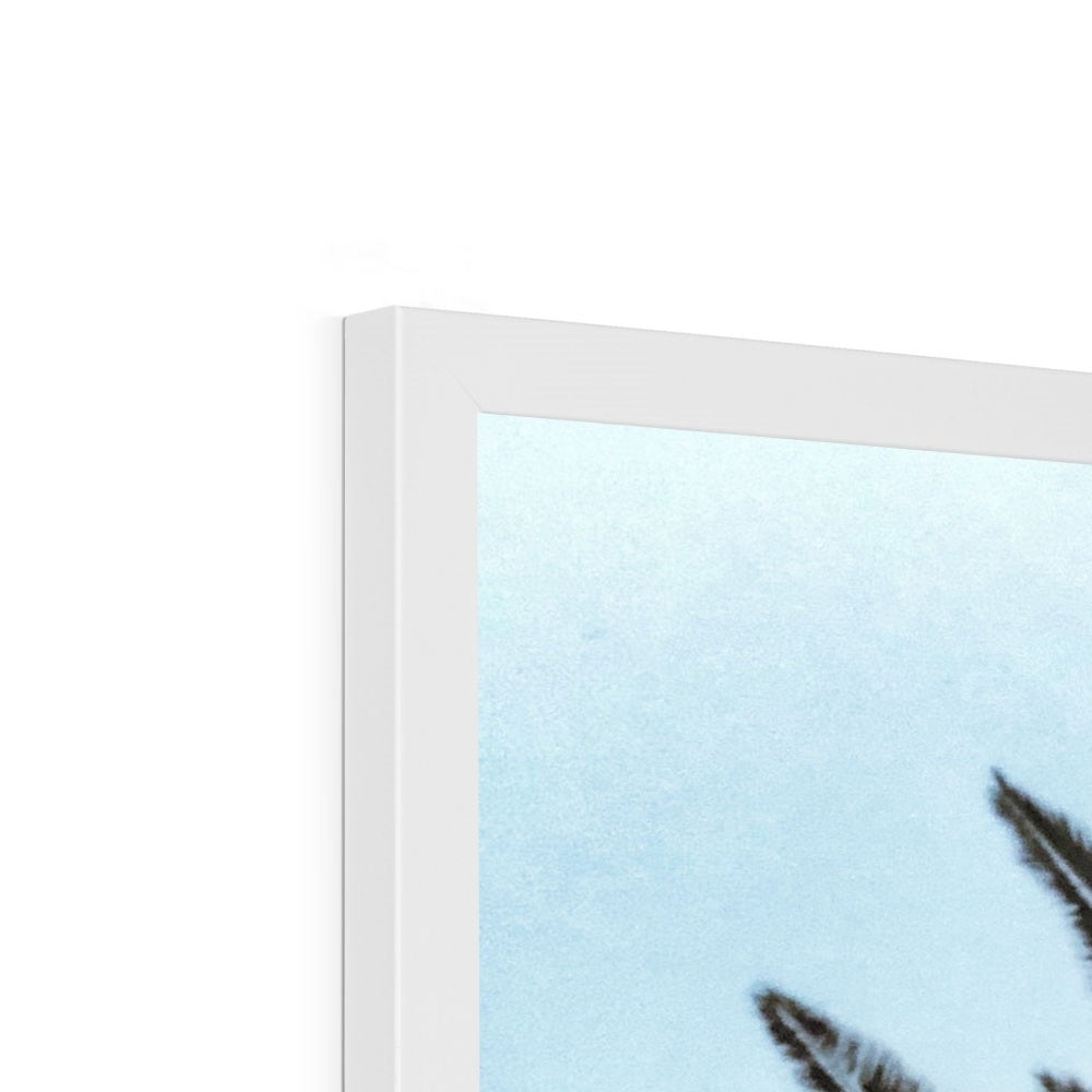 Bluey Palm Framed Print