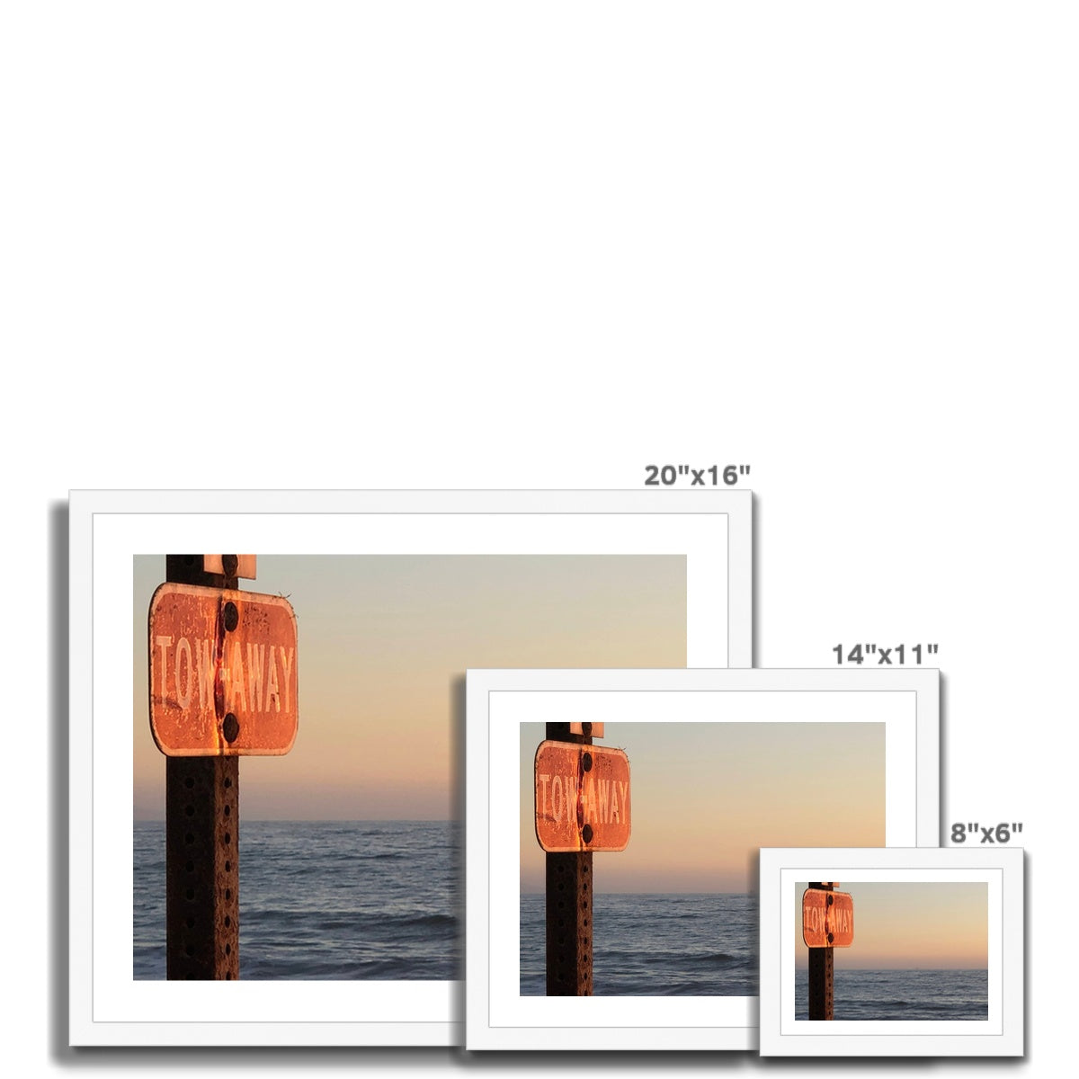 TOW AWAY Framed Print