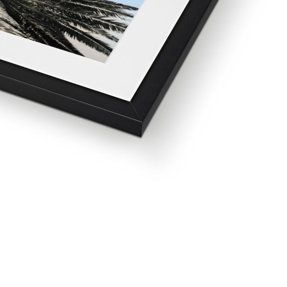 Bluey Palm Framed & Mounted Print