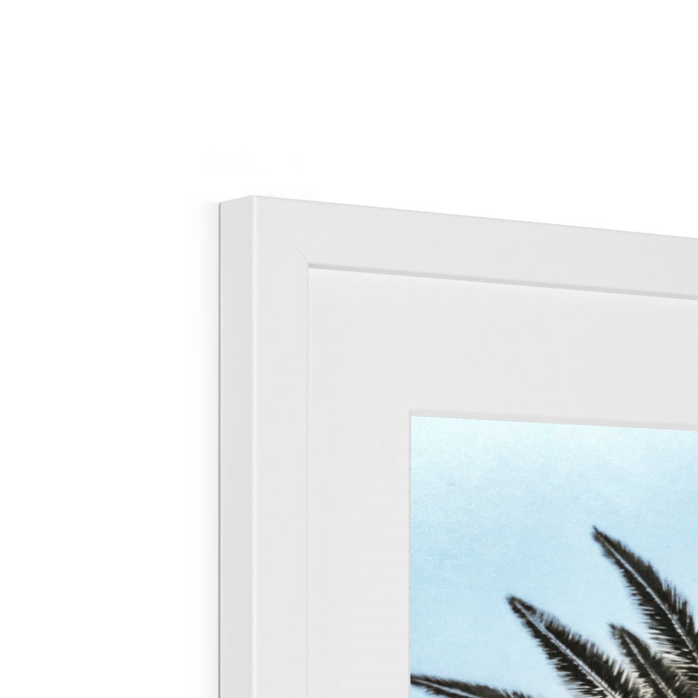 Bluey Palm Framed & Mounted Print