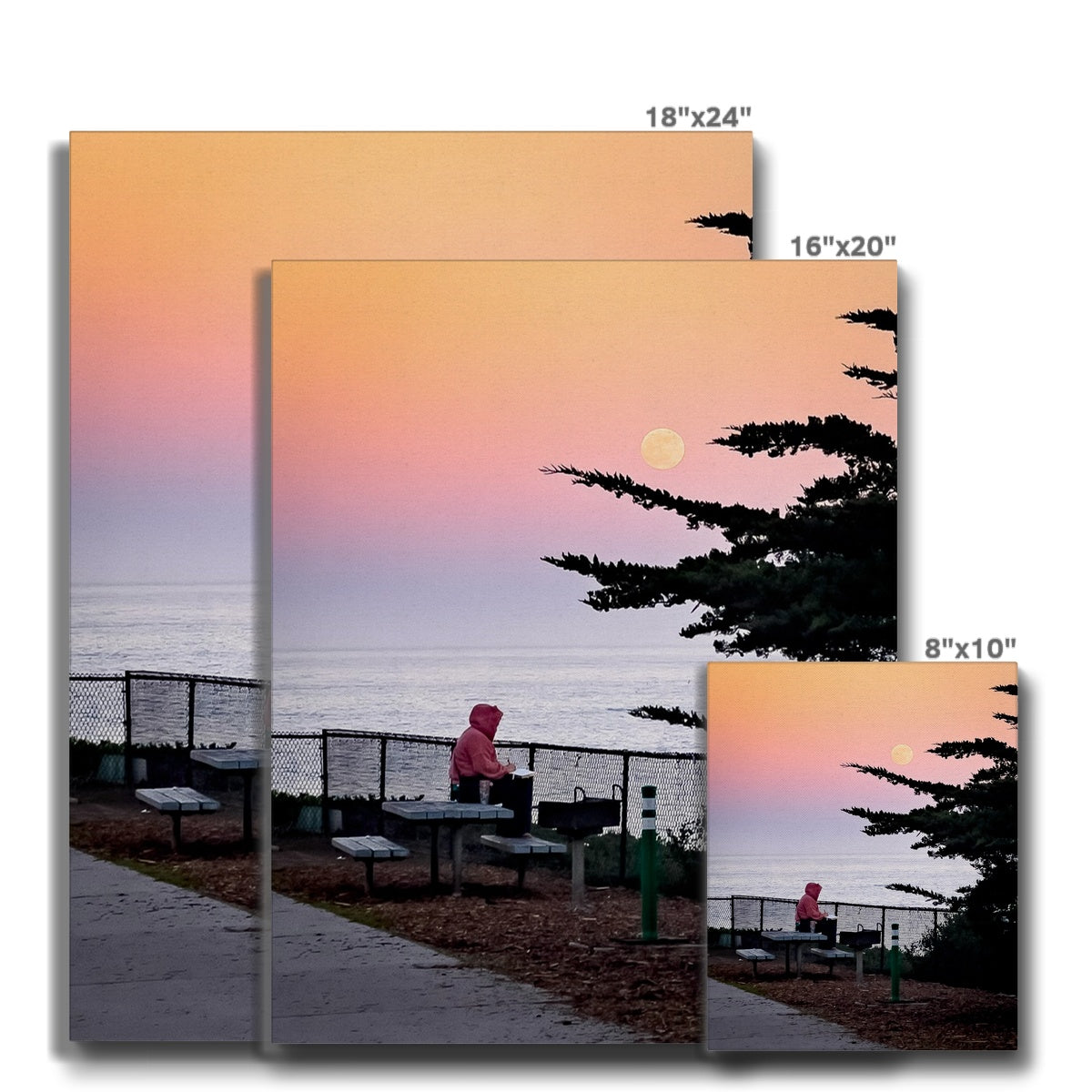 Elliott's Sunset Sketch Canvas