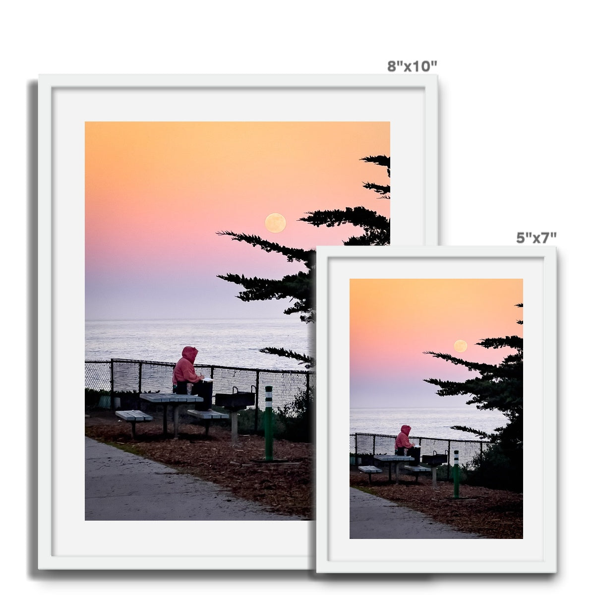 Elliott's Sunset Sketch Framed Photo Tile