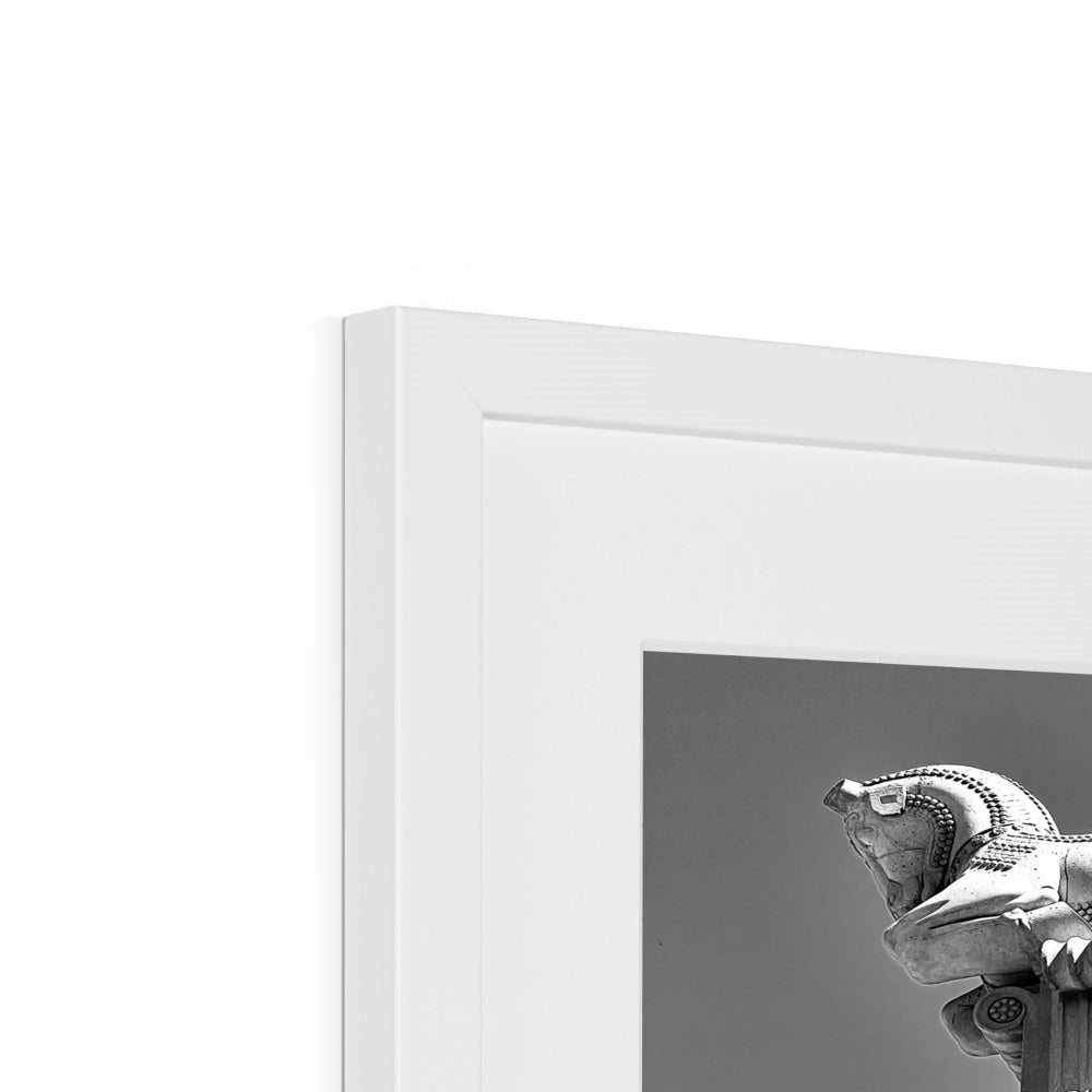 High Horse (b+w) Framed & Mounted Print