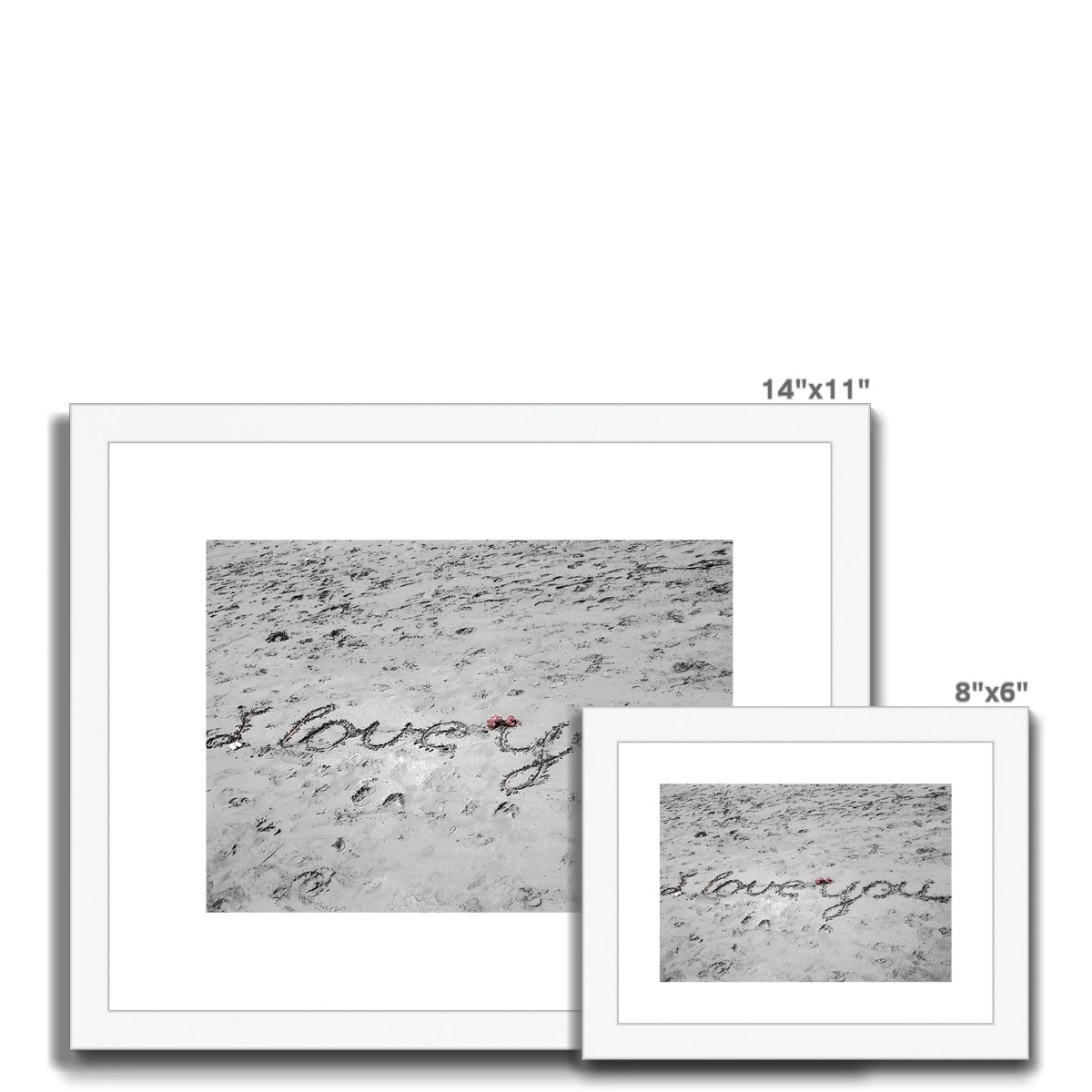 i love you Framed & Mounted Print