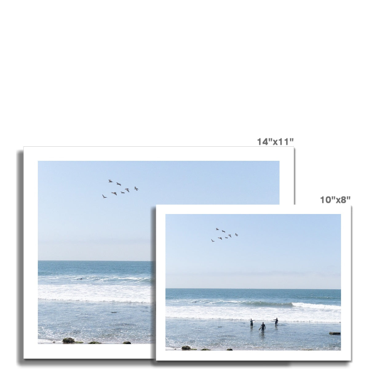 Flock of Surfers 3 Photo Art Print
