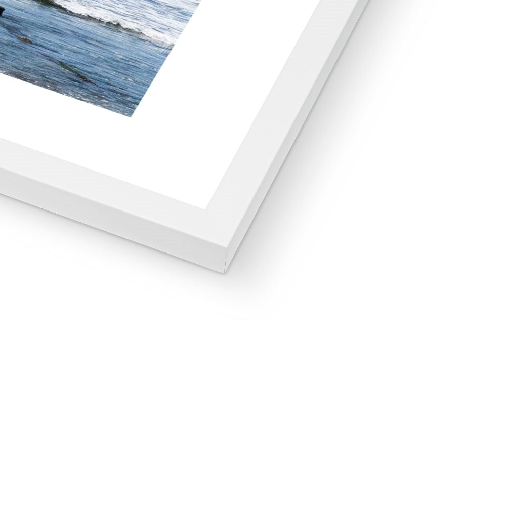 Flock of Surfers 2 Framed Print