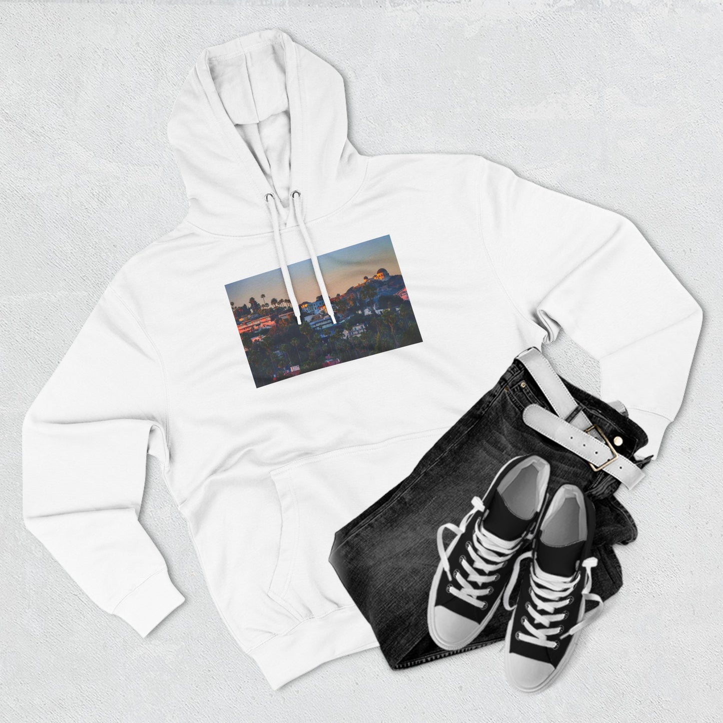 Hollywood Hills {a three-panel fleece hoodie}