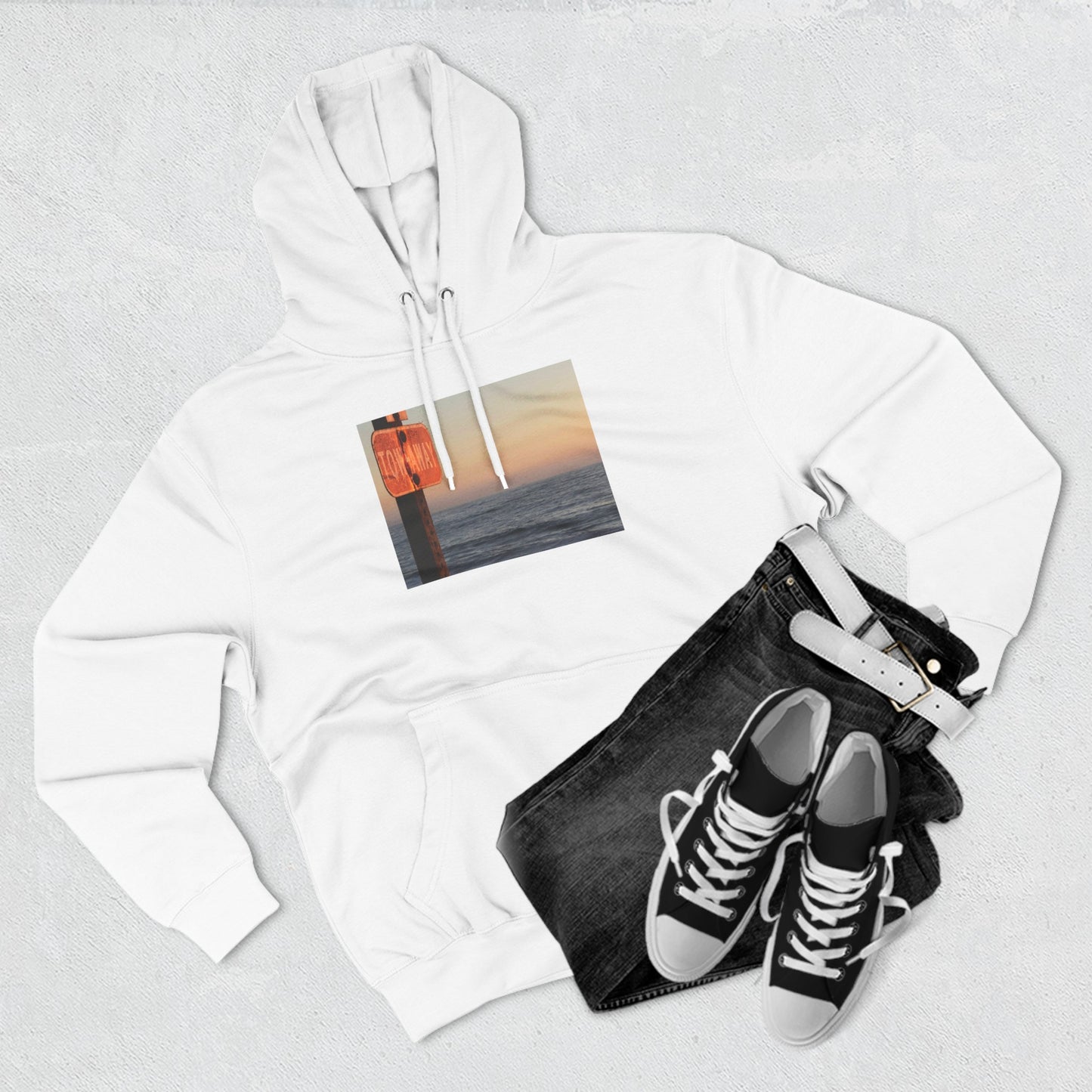 TOW AWAY {a three-panel fleece hoodie}