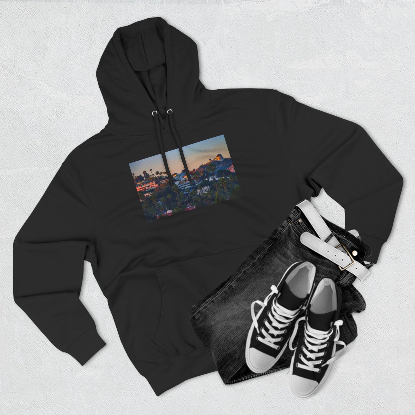 Hollywood Hills {a three-panel fleece hoodie}