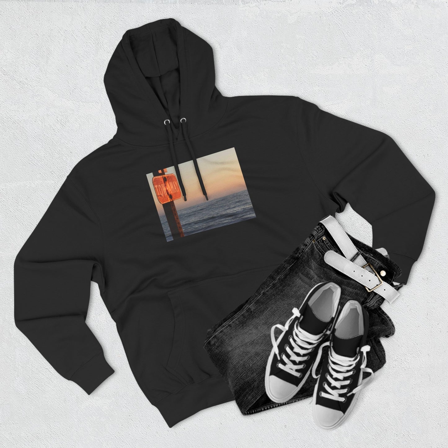 TOW AWAY {a three-panel fleece hoodie}