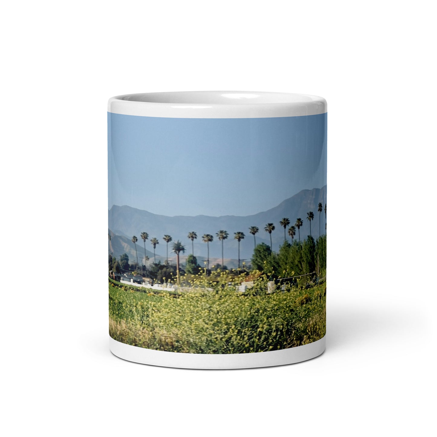 Parade of Palms {a white glossy mug}