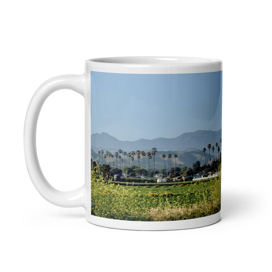 Parade of Palms {a white glossy mug}