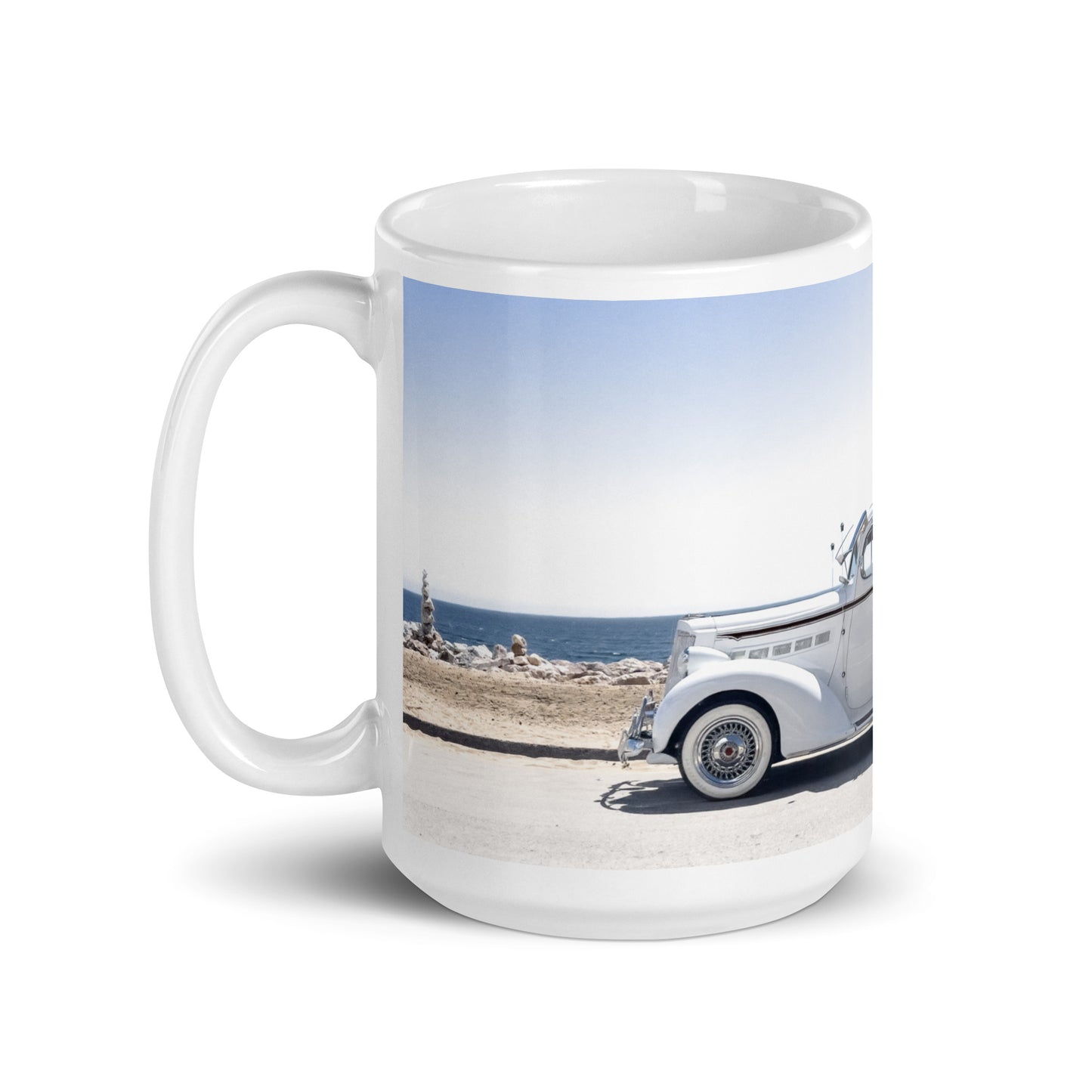 Balanced Beach Buggy {a white glossy mug}