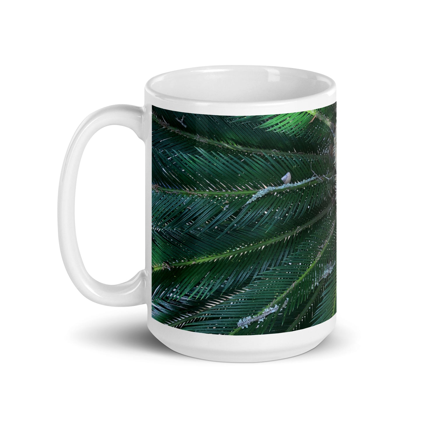 Sago Palm on Sunbelt {a white glossy mug}