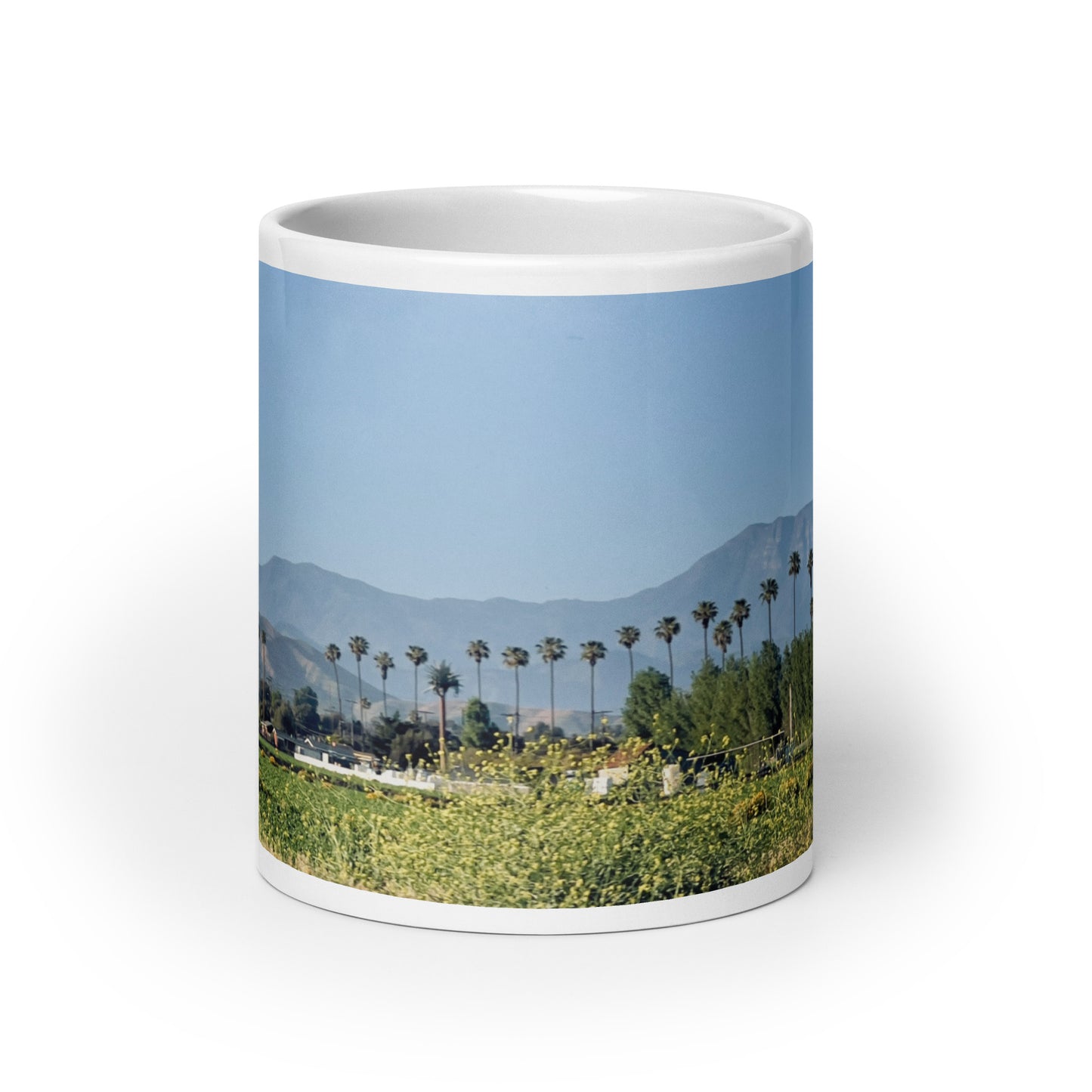 Parade of Palms {a white glossy mug}