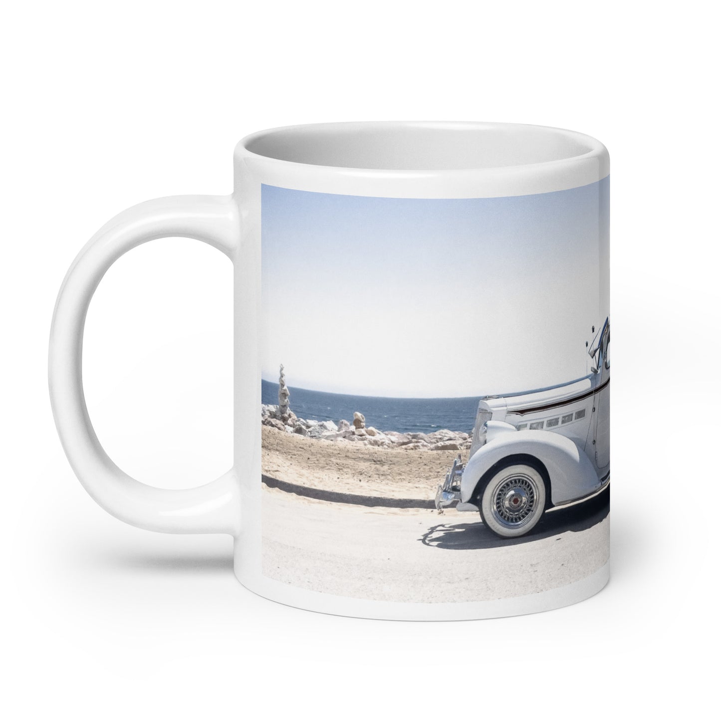 Balanced Beach Buggy {a white glossy mug}