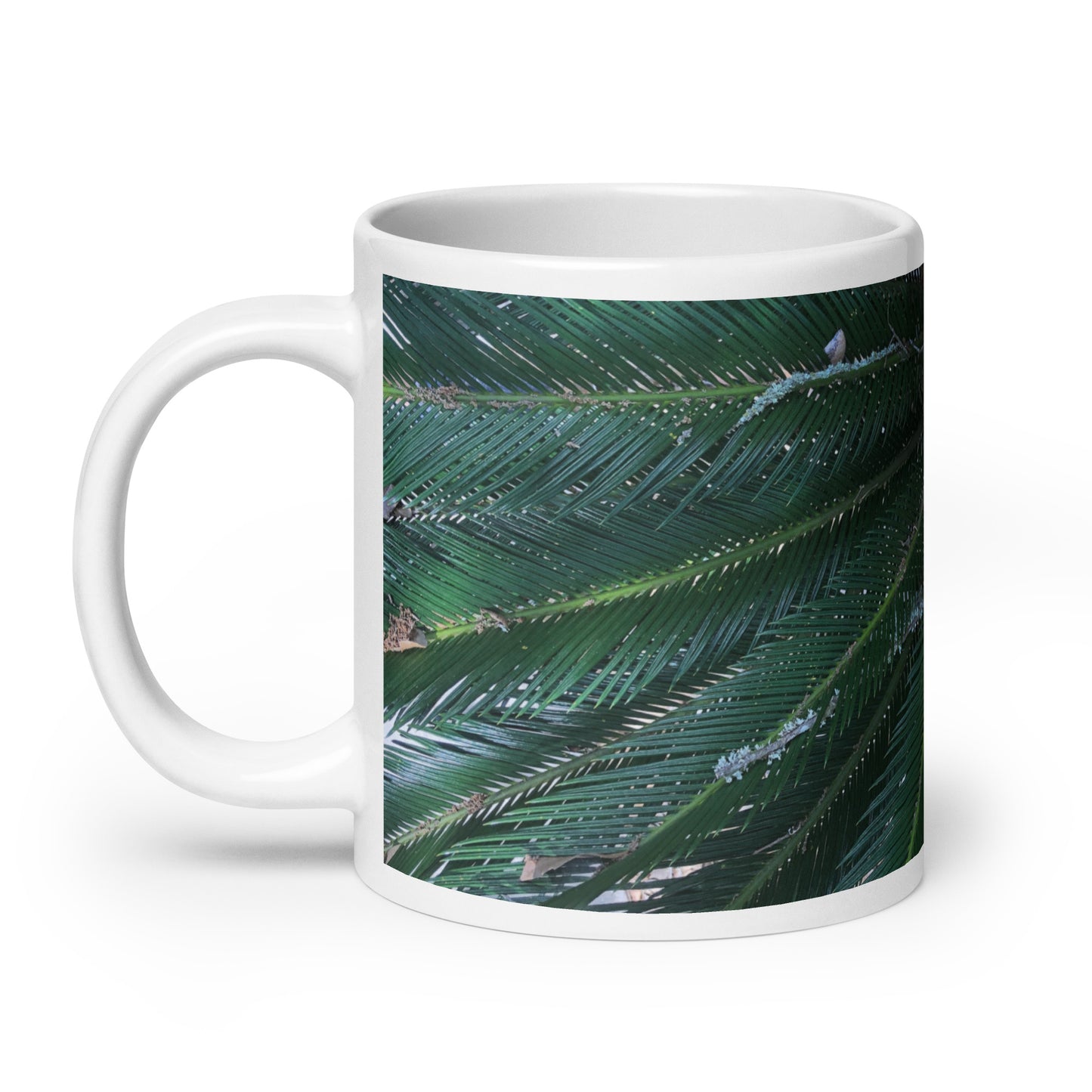 Sago Palm on Sunbelt {a white glossy mug}