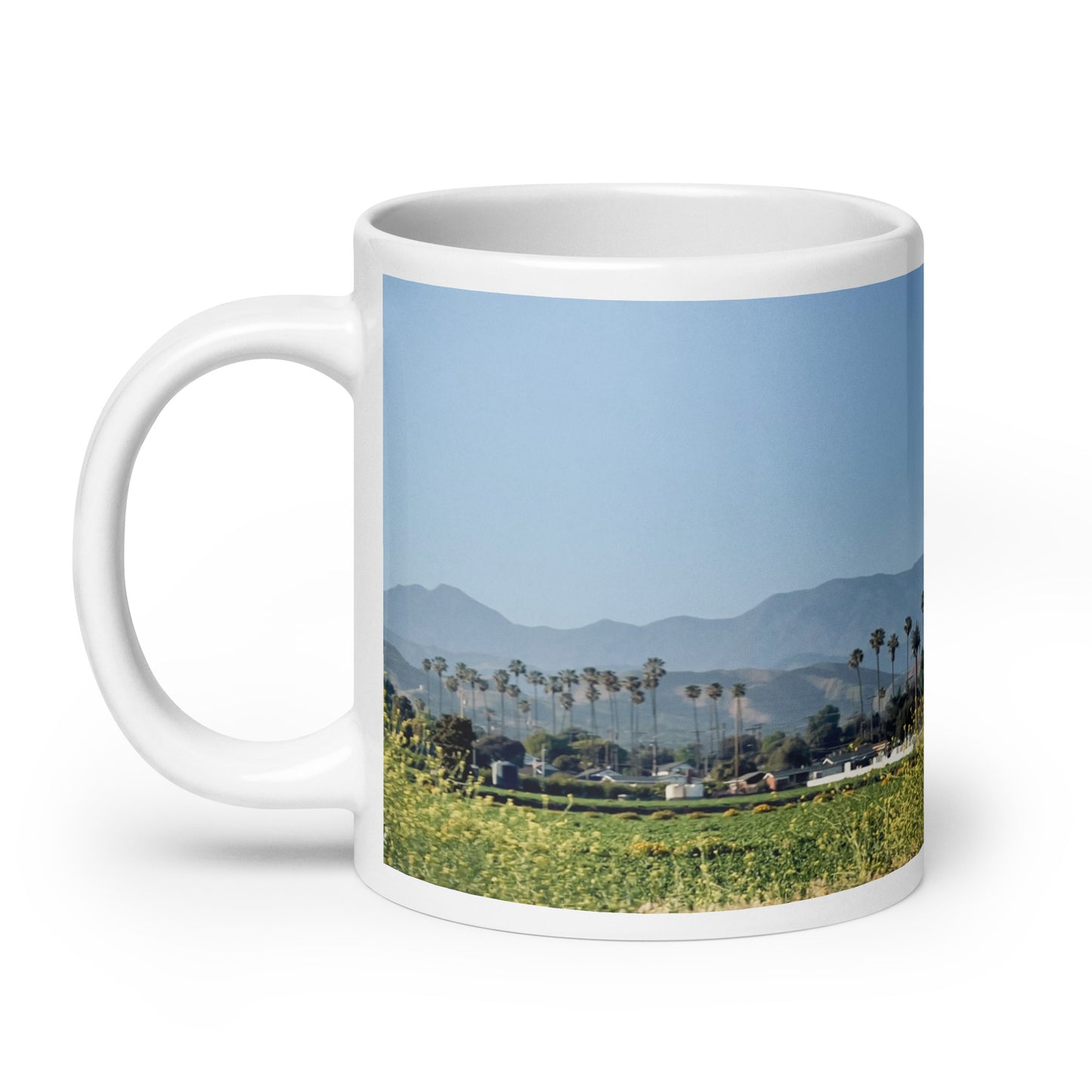 Parade of Palms {a white glossy mug}