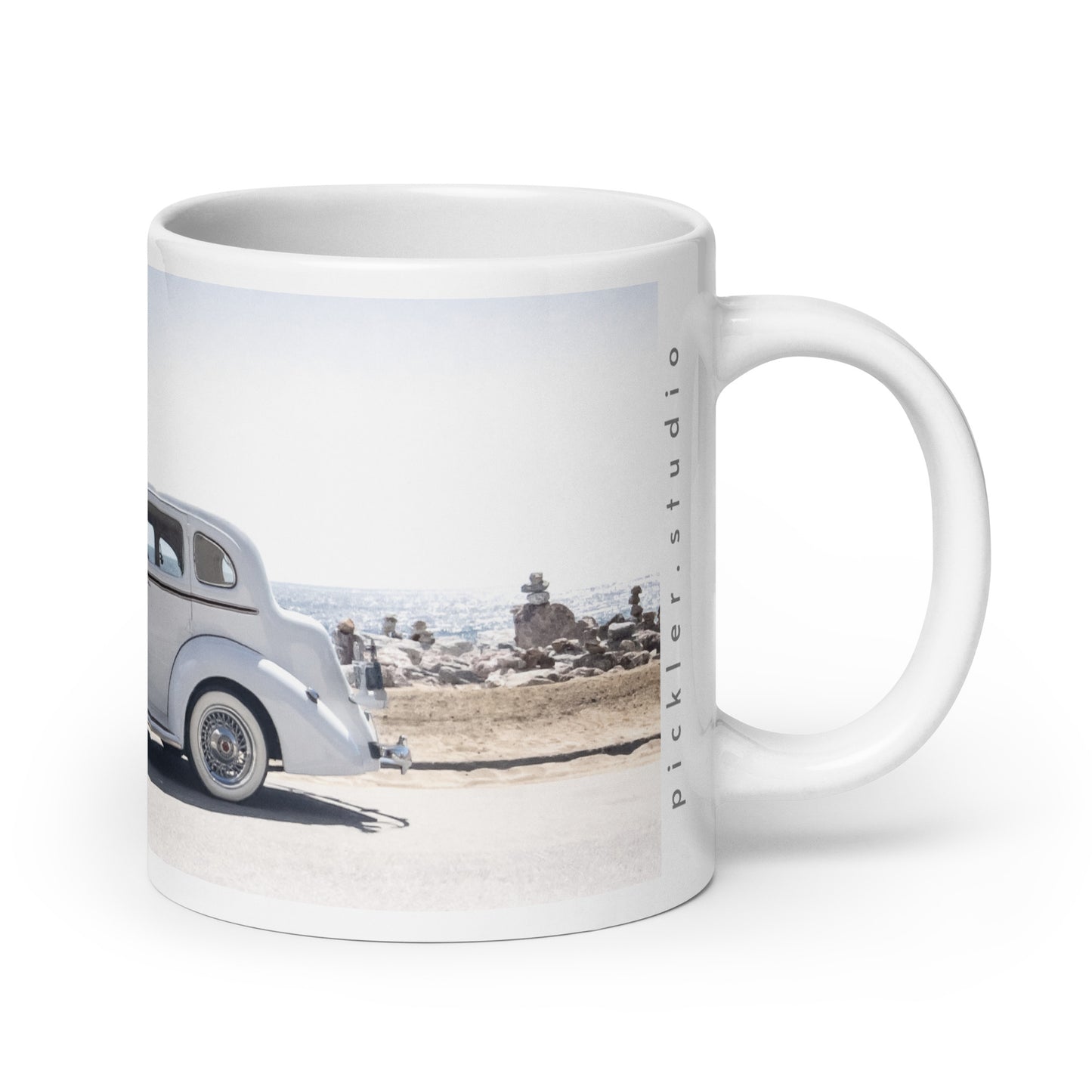 Balanced Beach Buggy {a white glossy mug}