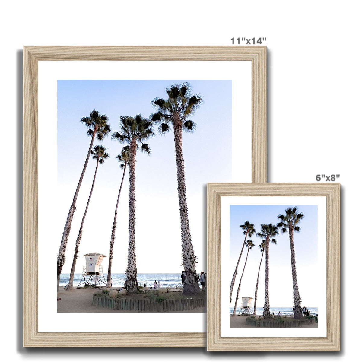 Safety Among the Palms Framed Print