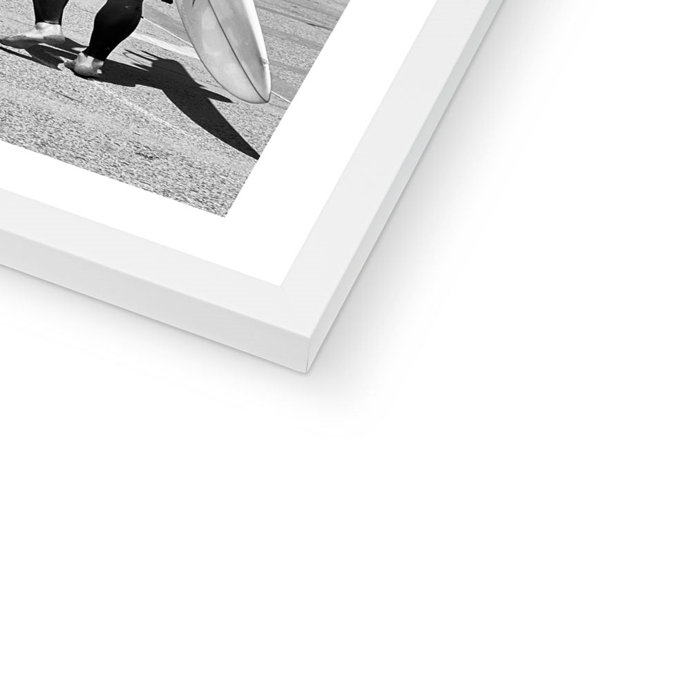 Surf Buds (b+w) Framed Print