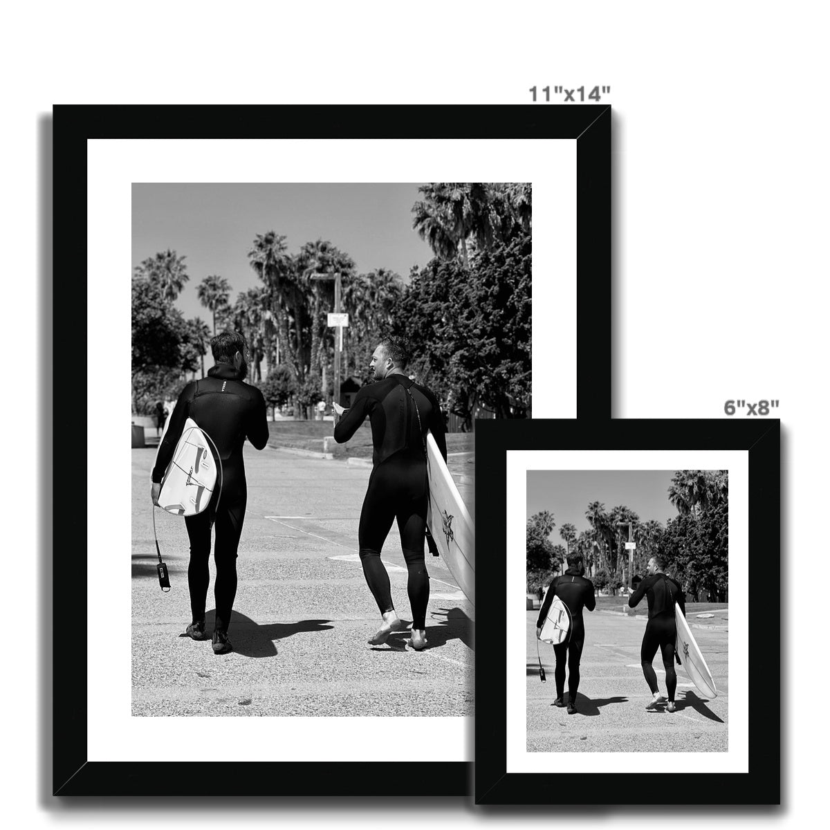 Surf Buds (b+w) Framed Print