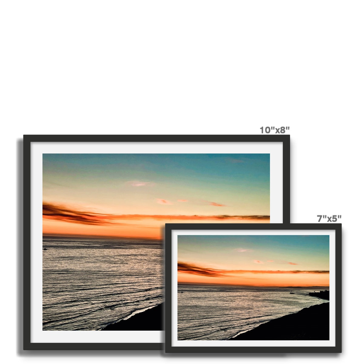 Santa Barbara Sunset Framed Photo Tile