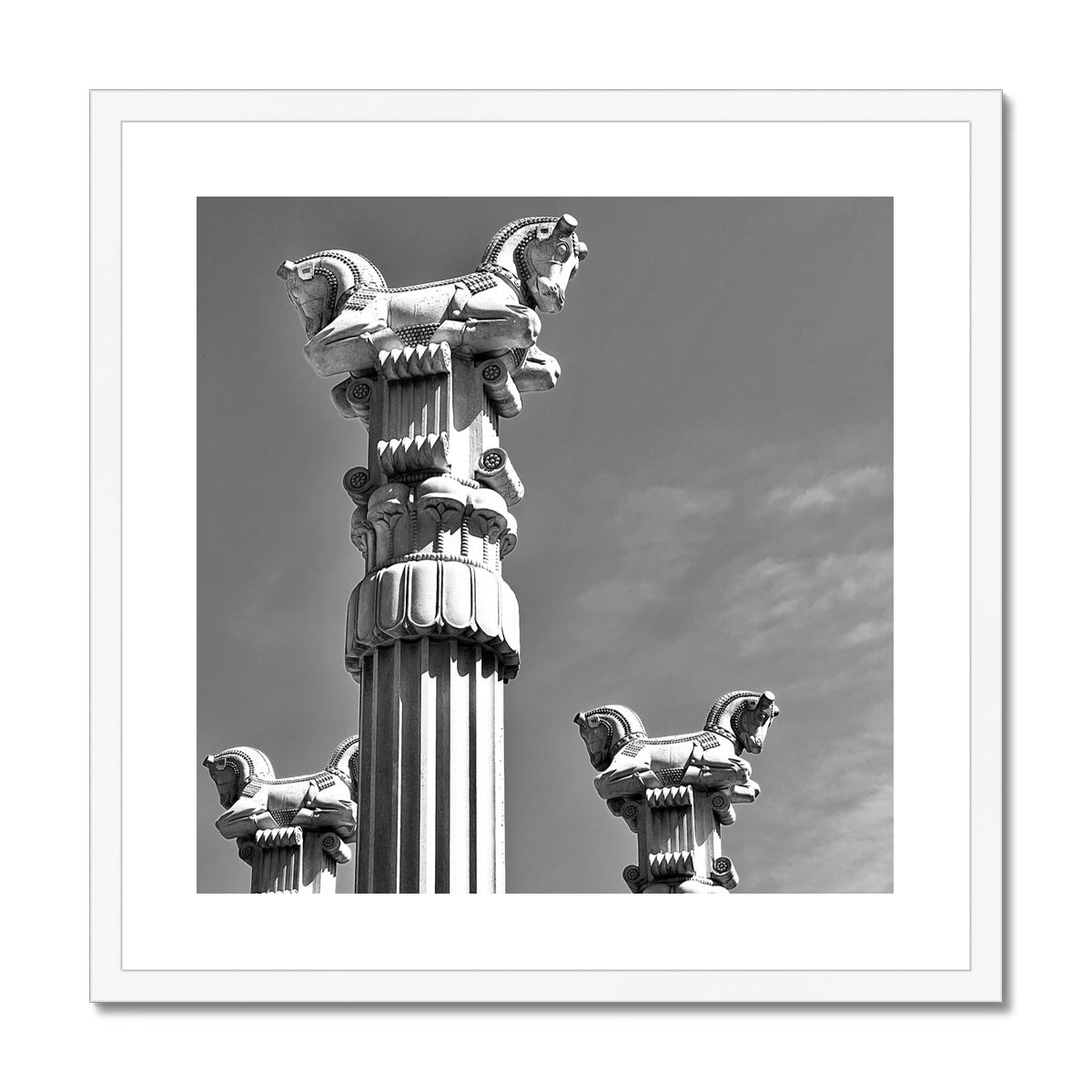 High Horse (b+w) Framed Print