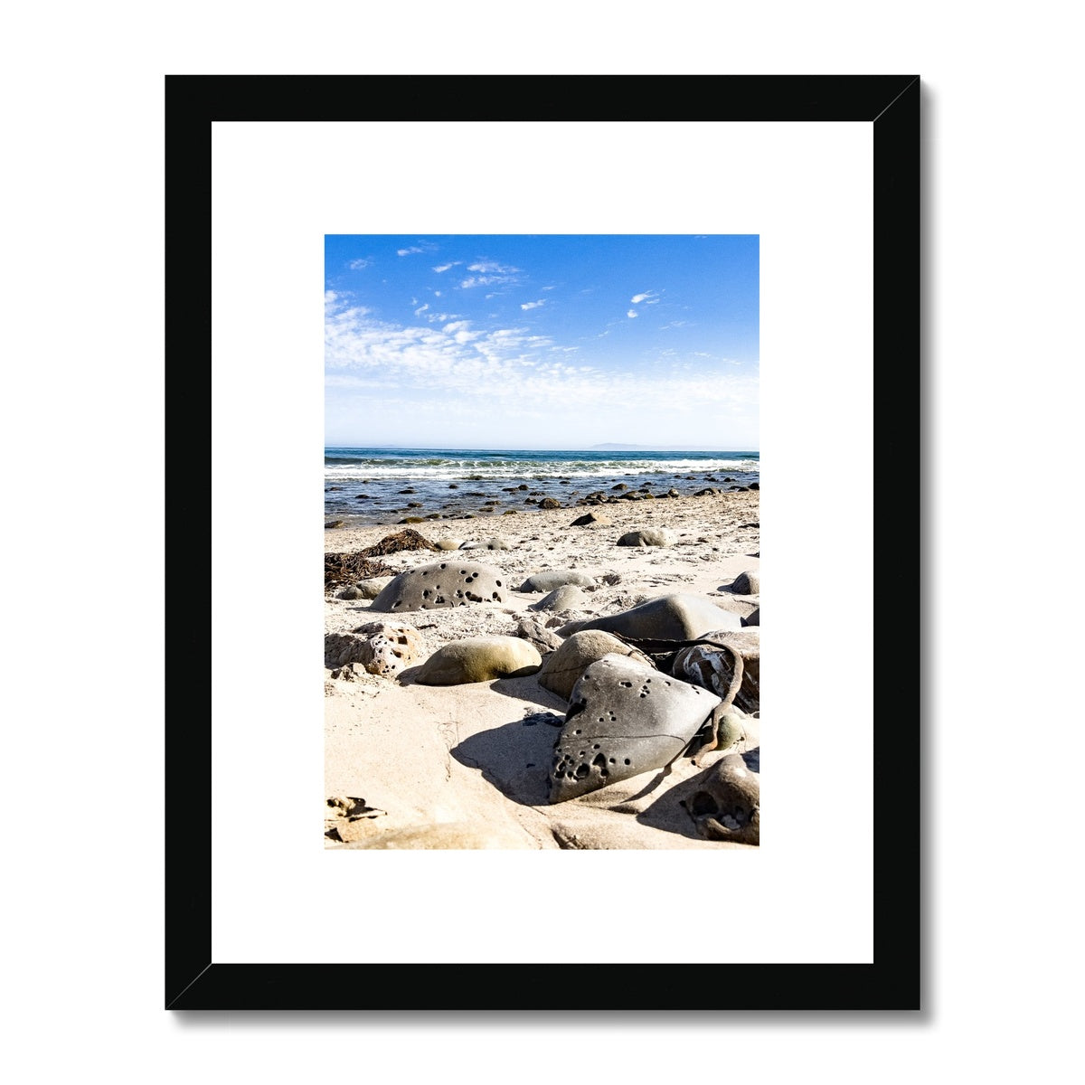 Rincon Beach Framed & Mounted Print