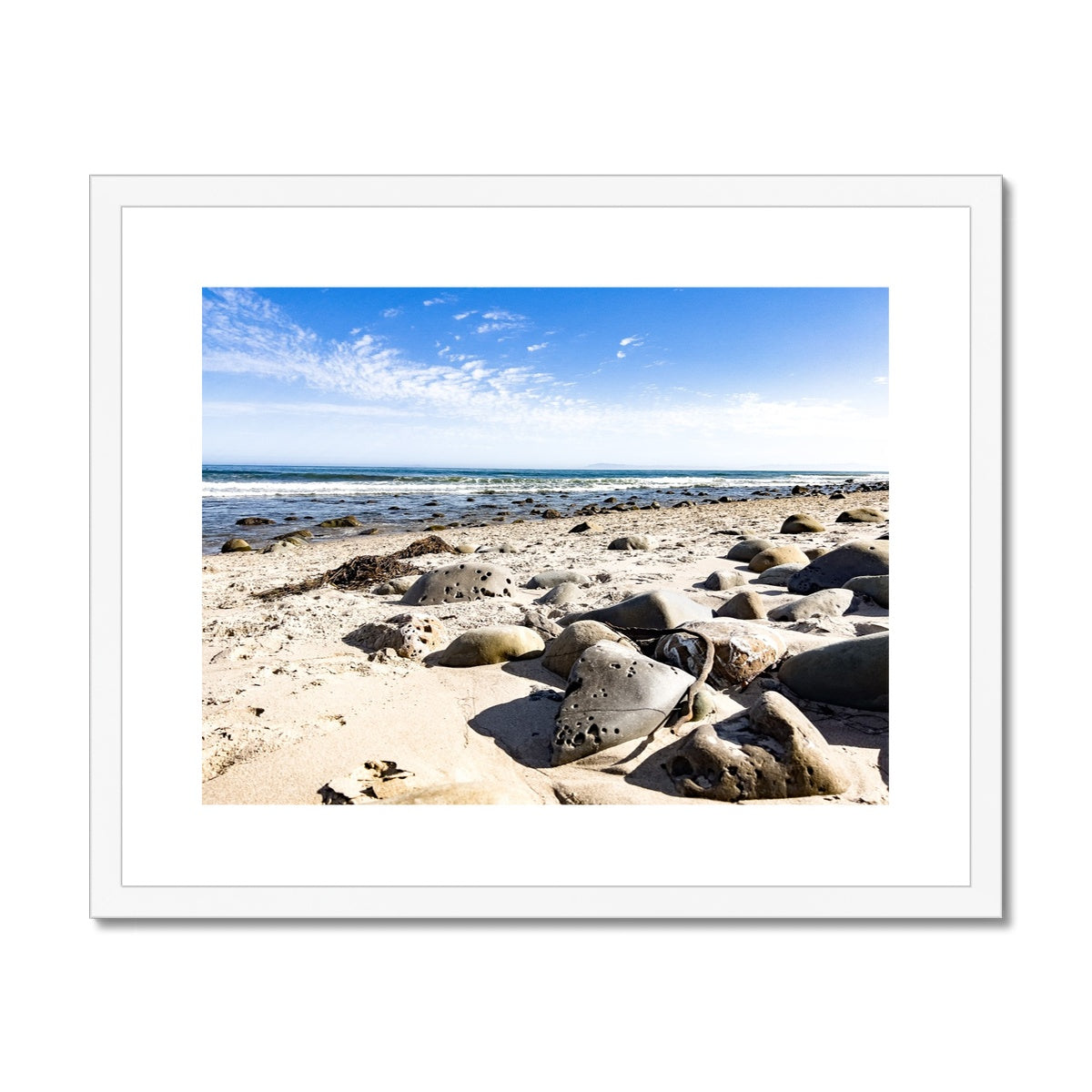 Rincon Beach Framed & Mounted Print