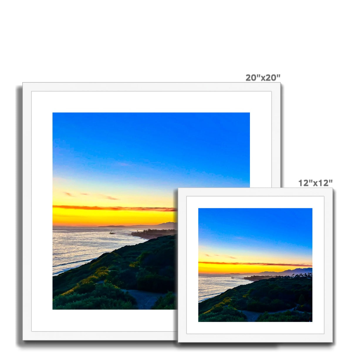 Spectral Sunset Framed Print