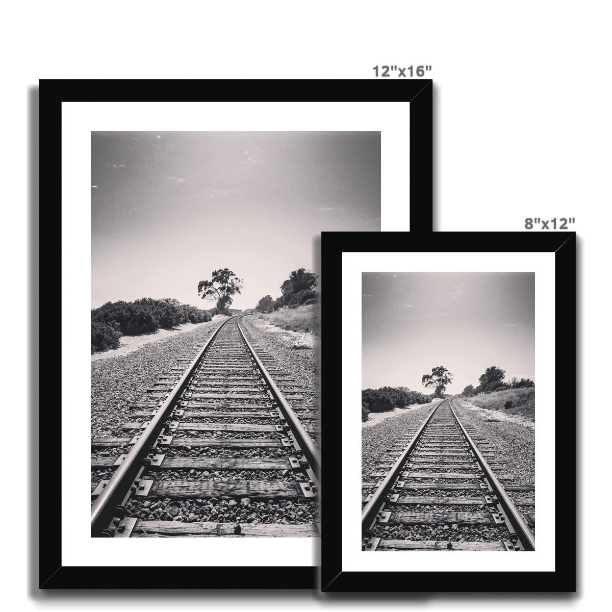 Pacific Surfliner  (b+w) Framed Print