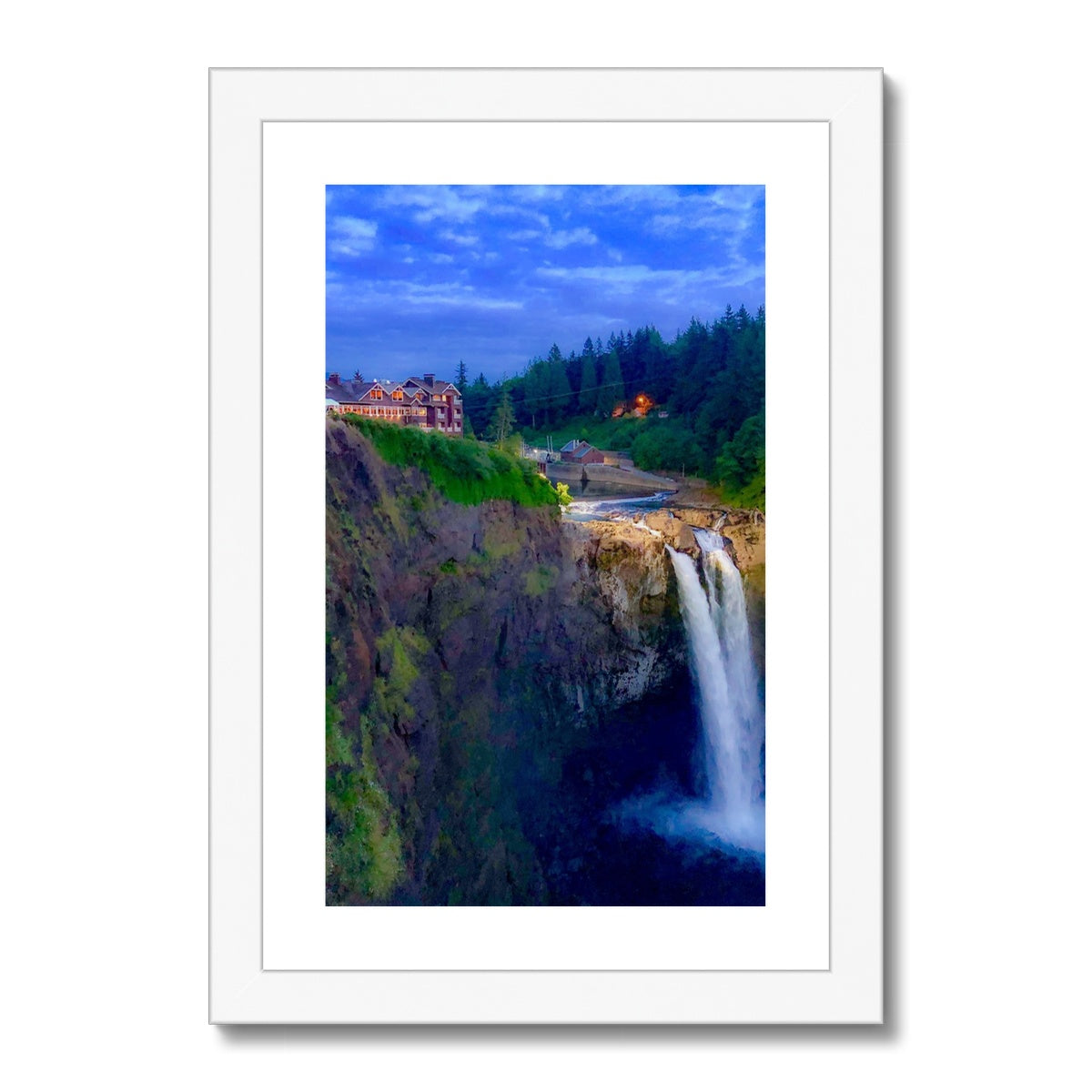 Snoqualmie Falls Framed & Mounted Print