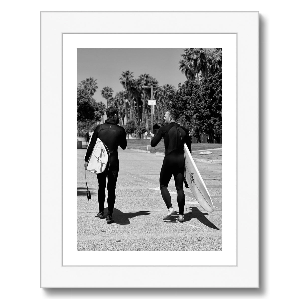 Surf Buds (b+w) Framed Print