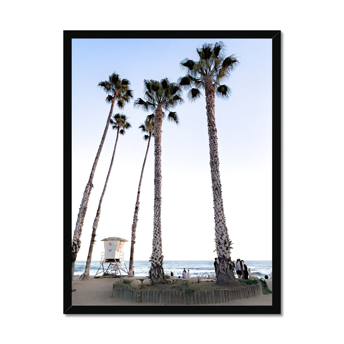 Safety Among the Palms Framed Print