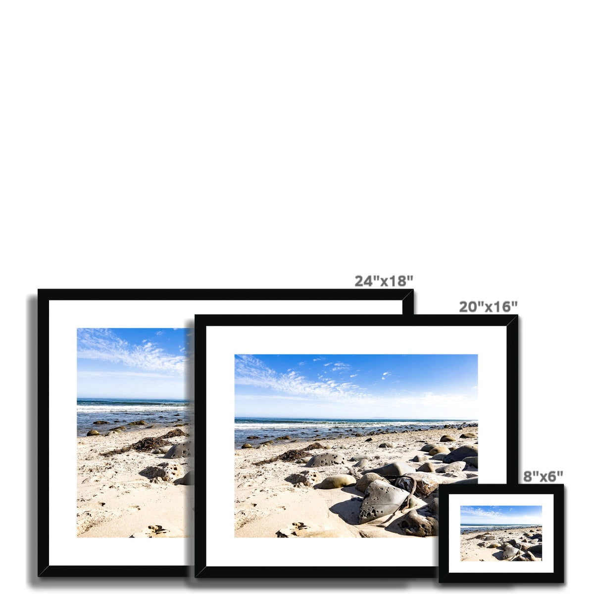 Rincon Beach Framed & Mounted Print